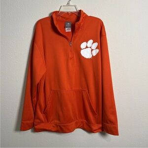 Clemson Tigers NCAA Knights Apparel 1/4 Zip Pullover Sweatshirt Orange Men’s XL